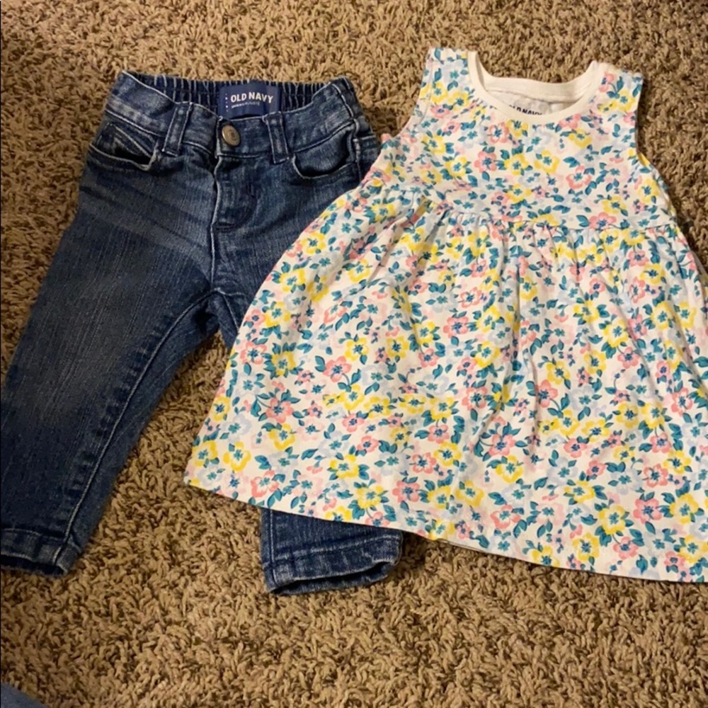 EUC Old Navy Baby Girl Set